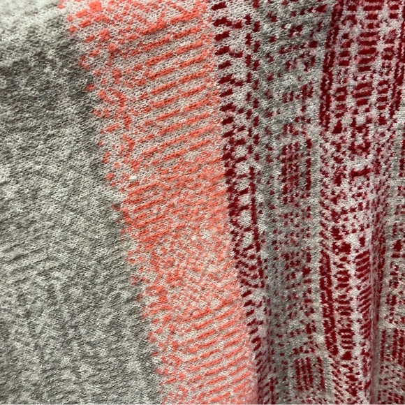 Caslon Jacquard Button Cowl Neck Sweater-Knit Poncho relaxed fit Cabincore XS/S - Picture 6 of 15